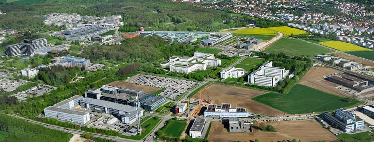Arial view of Ulm's Science City